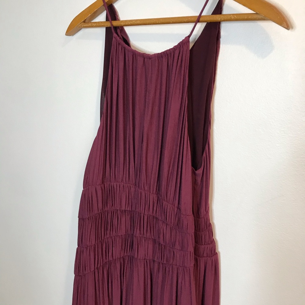 Anthropologie Moulinette Soeurs Plum Midi Dress 4 - Picture 4 of 11